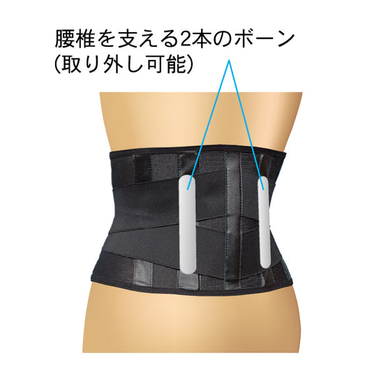 山田式　ブラック腰椎コルセット 　Ｌ
